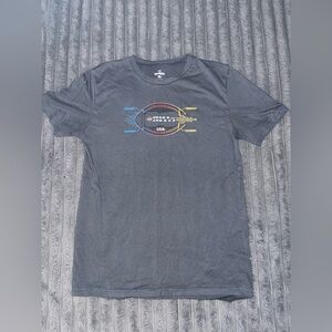 Under Armour Youth Charcoal Tee with Colorful Graphic
